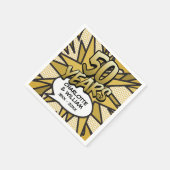 Comic Book Pop Art 50e gouden huwelijksjubileum Servet (Hoek)