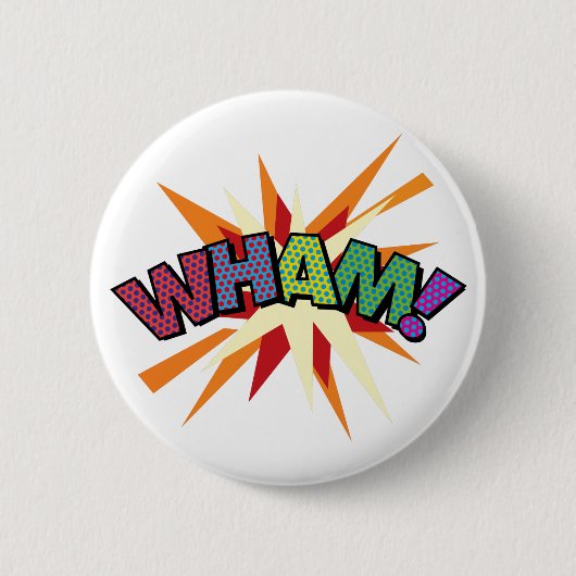 Comic Book Pop Art BAM! Ronde Button 5,7 Cm (Voorkant)