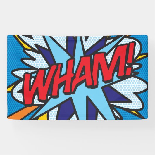 Comic Book Pop Art BAM! Spandoek (Horizontaal)