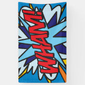 Comic Book Pop Art BAM! Spandoek (Verticaal)