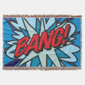 Comic Book Pop Art BANG Deken (Voorkant)