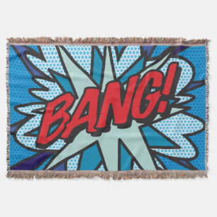 Comic Book Pop Art BANG Deken