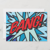 Comic Book Pop Art BANG Kaart (Voorkant)
