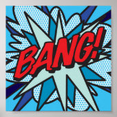 Comic Book Pop Art BANG Poster (Voorkant)