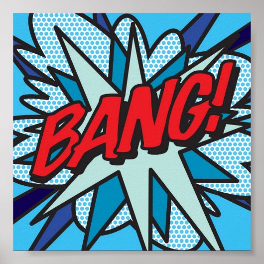 Comic Book Pop Art BANG Poster (Voorkant)