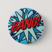 Comic Book Pop Art BANG! Ronde Button 5,7 Cm (Voorkant)
