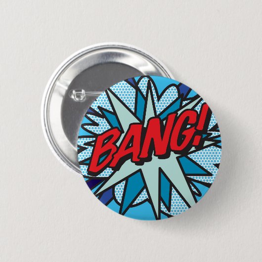 Comic Book Pop Art BANG! Ronde Button 5,7 Cm (Voorkant /achterkant)
