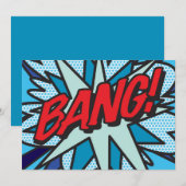 Comic Book Pop Art BENG! Kaart (Voorkant / Achterkant)