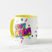 Comic Book Pop Art Beste Moeder Mok (Voorkant links)