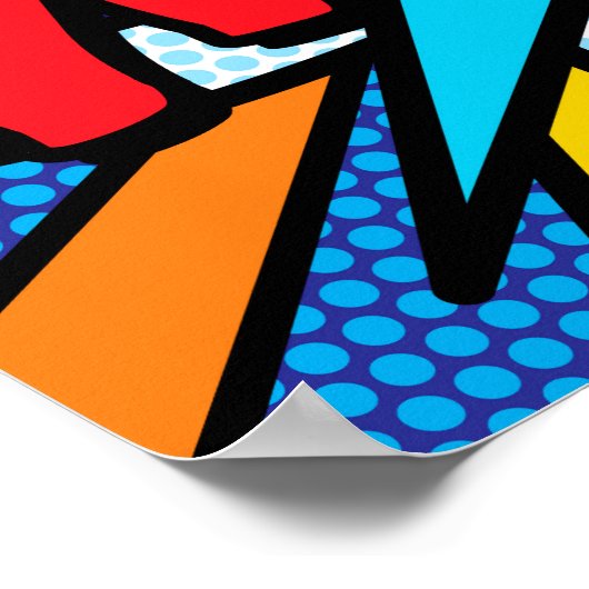 Comic Book Pop Art BOEM Poster (Hoek)