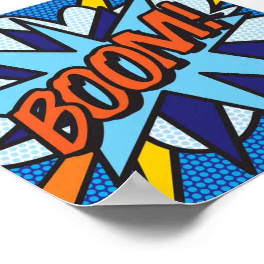 Comic Book Pop Art BOOM Poster (Hoek)