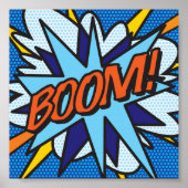 Comic Book Pop Art BOOM Poster (Voorkant)