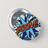 Comic Book Pop Art BOOM! Ronde Button 5,7 Cm (Voorkant /achterkant)