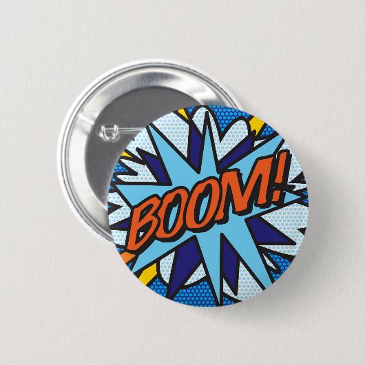 Comic Book Pop Art BOOM! Ronde Button 5,7 Cm (Voorkant /achterkant)
