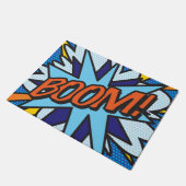 Comic Book Pop Art BOOM Superheld Deurmat (Schuin)