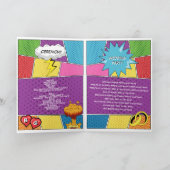 Comic Book Pop Art Bruiloft Orde van Service Programma (Binnen)