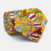 Comic Book Pop Art Explosions Superheld Stropdas (Opgerold)