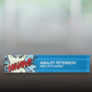 Comic Book Pop Art Flash WHAM Naambordje