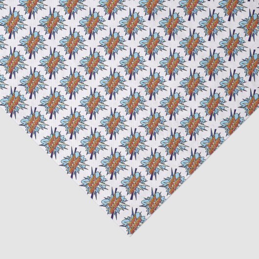 Comic Book Pop Art GELUKKIGE VERJAARDAG Tissuepapier (Detail)