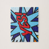 Comic Book Pop Art JA Legpuzzel (Verticaal)