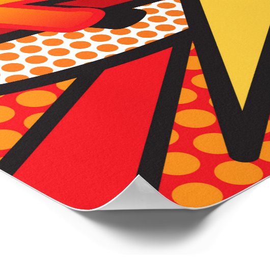 Comic Book Pop Art KA-POW Poster (Hoek)