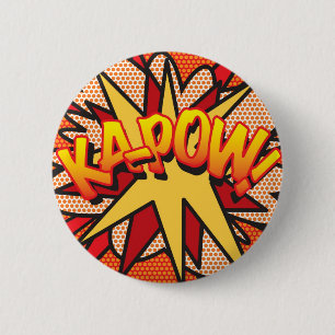Comic Book Pop Art KA-POW! Ronde Button 5,7 Cm