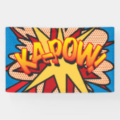 Comic Book Pop Art KA-POW! Spandoek (Horizontaal)