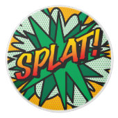 Comic Book Pop Art KLAP Keramische Knop (Voorkant)