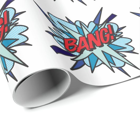 Comic Book Pop Art Knal Cadeaupapier (Rol Hoek)