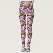 Comic Book Pop Art MEISJE Leggings (Voorkant)