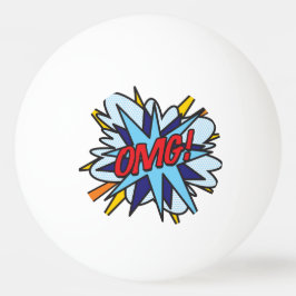 Comic Book Pop Art OMG Pingpongbal