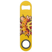Comic Book Pop Art POP KA-POW Speed Flessenopener (Achterkant)