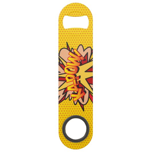 Comic Book Pop Art POP KA-POW Speed Flessenopener (Achterkant)