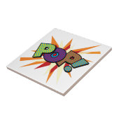 Comic Book Pop Art POP! Tegeltje (Zijkant)