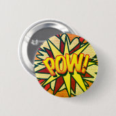 Comic Book Pop Art POW! Retro Ronde Button 5,7 Cm (Voorkant /achterkant)