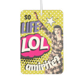 Comic Book Pop Art Retro Funny Text Luchtverfrisser (Voorkant)