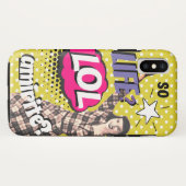 Comic Book Pop Art Retro Lady Funny Case-Mate iPhone Case (Achterkant (horizontaal))