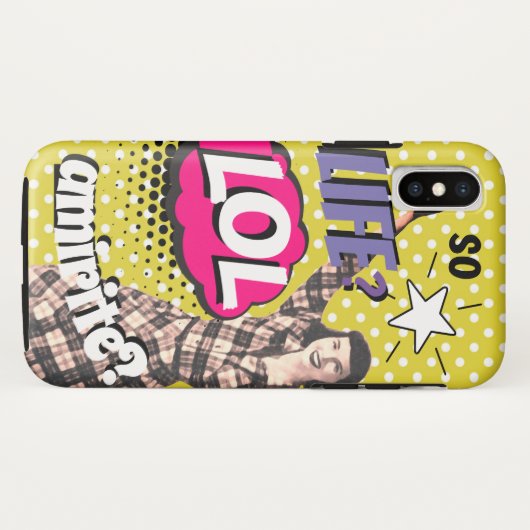 Comic Book Pop Art Retro Lady Funny Case-Mate iPhone Case (Achterkant (horizontaal))