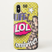 Comic Book Pop Art Retro Lady Funny Case-Mate iPhone Case (Achterkant)