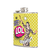 Comic Book Pop Art Retro Lady Funny Heupfles (Links)