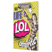 Comic Book Pop Art Retro Lady Funny Klembord (Links)