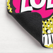 Comic Book Pop Art Retro Lady Funny  Muismat (Hoek)