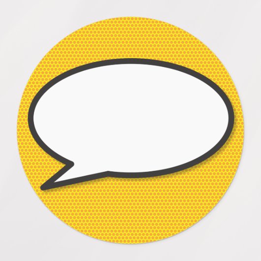 Comic Book Pop Art Speech Bubble Labels (Design 2)