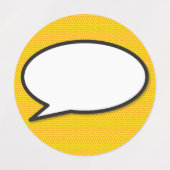 Comic Book Pop Art Speech Bubble Labels (Design 2)