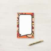 Comic Book Pop Art Speech Bubble Post-it® Notes (Op bureau)