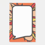Comic Book Pop Art Speech Bubble Post-it® Notes (Voorkant)