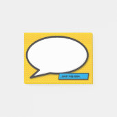 Comic Book Pop Art Speech Bubble Post-it® Notes (Voorkant)