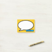 Comic Book Pop Art Speech Bubble Post-it® Notes (Op bureau)