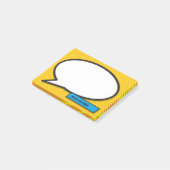 Comic Book Pop Art Speech Bubble Post-it® Notes (Schuin)