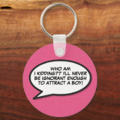 Comic Book Pop Art Speech Bubble Sleutelhanger (Voorkant)